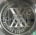 Frankrijk 10 francs 2000 (PROOF) XXth Century - communic..., Postzegels en Munten, Munten | Europa | Niet-Euromunten, Verzenden