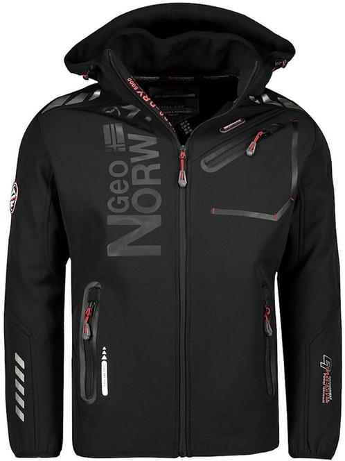 Geographical Norway Softshell Jas Heren Zwart/Zwart Royaute, Kleding | Heren, Jassen | Zomer, Zwart, Nieuw, Verzenden