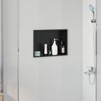 vidaXL Douche Niche Zwart 45 x 30 x 9.5 cm Roestvrij staal, Verzenden, Nieuw