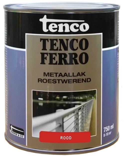 Tencoferro roestwerende metaallak 750 ml, rood, Doe-het-zelf en Verbouw, Verf, Beits en Lak, Nieuw, Verzenden
