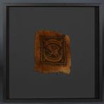 Oud Egypte, Koptisch Linnen Textielfragment. 5e eeuw n.Chr.
