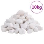 vidaXL Kiezelstenen gepolijst 2-5 cm 10 kg wit, Dieren en Toebehoren, Verzenden, Nieuw