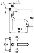 Grohe Douchemengkraan van €139.00 voor €66.70, Doe-het-zelf en Verbouw, Sanitair, Ophalen of Verzenden, Nieuw, Kraan