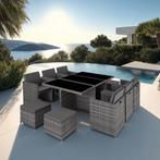 Wicker zitgroep New York 6+4+1 met aluminium frame en besche, Tuin en Terras, Tuinsets en Loungesets, Verzenden, Nieuw