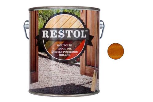 Restol Restol houtolie zijdeglans transparant 2,5 liter,, Doe-het-zelf en Verbouw, Verf, Beits en Lak, Nieuw, Verzenden