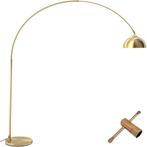 Booglamp Arcus, staal, retro-stijl, 60W - goud, Huis en Inrichting, Verzenden, Nieuw
