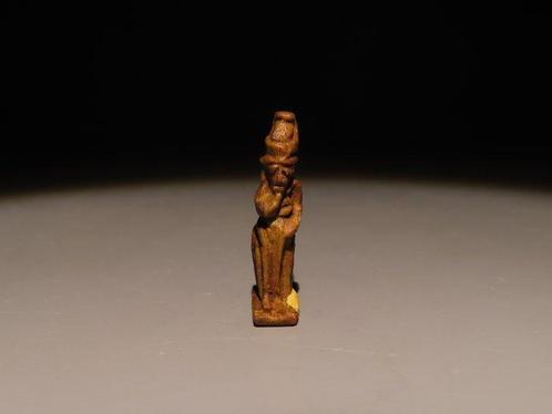 Oud-Egyptisch Faience God Harpocrates Amulet. Late Period, Verzamelen, Mineralen en Fossielen
