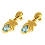 Oorbellen - 18 karaat Geel goud - 5.00ct. tw. Topaas, Nieuw