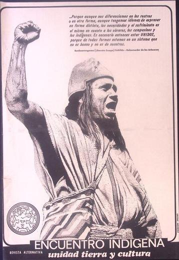 Poster over de rechten van Inhemen in Colombia (lijst optie) beschikbaar voor biedingen