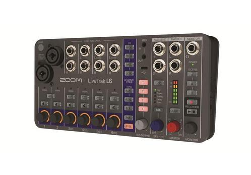 Zoom LiveTrak L 6 / L6 10-Track Digital Mixer / Recorder, Muziek en Instrumenten, Mengpanelen, Nieuw, Ophalen of Verzenden