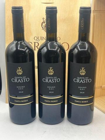 2018 Quinta do Crasto, Tinta Roriz - Douro - 3 Flessen (0.75 beschikbaar voor biedingen