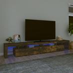 vidaXL Tv-meubel LED-verlichting 260x36,5x40 cm gerookt, Nieuw, Verzenden