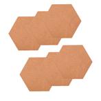Kurk prikbord - 6 stuks - 34 cm x 30 cm - Prikbord - Zeshoek, Verzenden, Nieuw