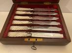 HENRY GREAVES - Bestekset (12) - Victorian parelmoer en, Antiek en Kunst