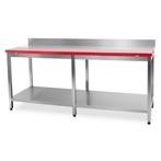 HCB Snijwerktafel - 200 cm - RVS - Polyethylene, Zakelijke goederen, Horeca | Keukenapparatuur, Verzenden, Nieuw in verpakking
