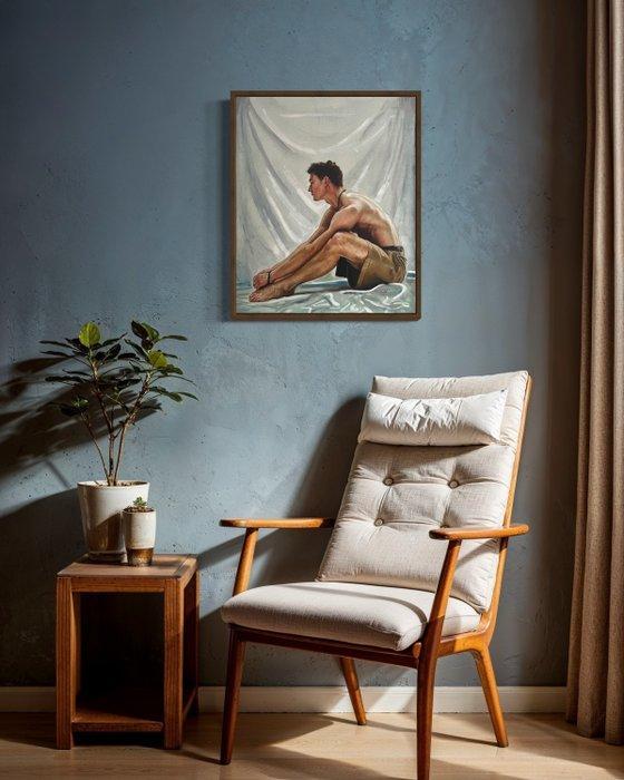 Per Vilt - Stretch, Antiek en Kunst, Kunst | Schilderijen | Modern