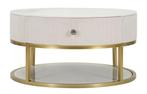 SALONTAFEL MONTPELLIER CRÈME CM Ø 75X36, Ophalen of Verzenden, Nieuw