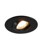 Kantelbare ronde badkamer inbouwspot Jill, zwart, IP44, Huis en Inrichting, Ophalen of Verzenden, Nieuw, Modern