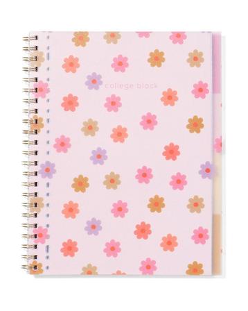 HEMA Collegeblok 4-in-1 A4 bloemen beschikbaar voor biedingen