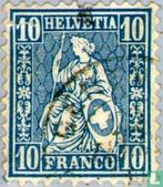 Zwitserland - Zittende Helvetia - 1862, Postzegels en Munten, Postzegels | Europa | Zwitserland, Verzenden, Postfris