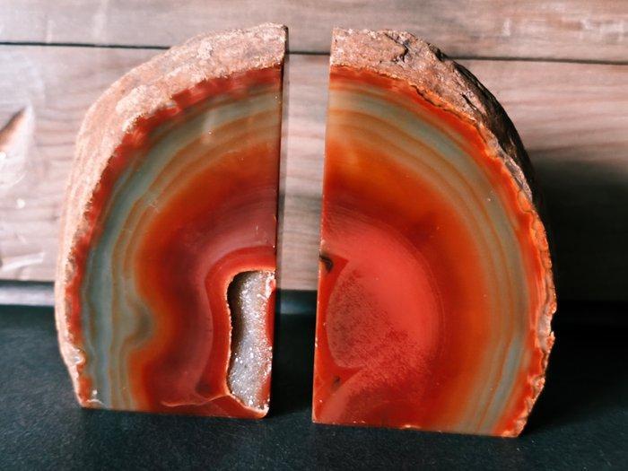 Boekensteunen (2) - Géode dAgate - Boekenkas met agaatgeode, Huis en Inrichting, Overige Huis en Inrichting