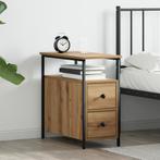 vidaXL Nachtkastje met lade artisanaal eikenkleurig 30 x 60, Huis en Inrichting, Slaapkamer | Nachtkastjes, Verzenden, Nieuw, 55 tot 70 cm
