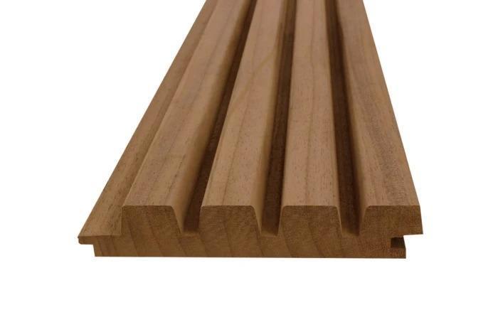 Rhombusprofielplank thermowood ayous, 3.4x18.6x605 cm, Tuin en Terras, Palen, Balken en Planken, Ophalen of Verzenden