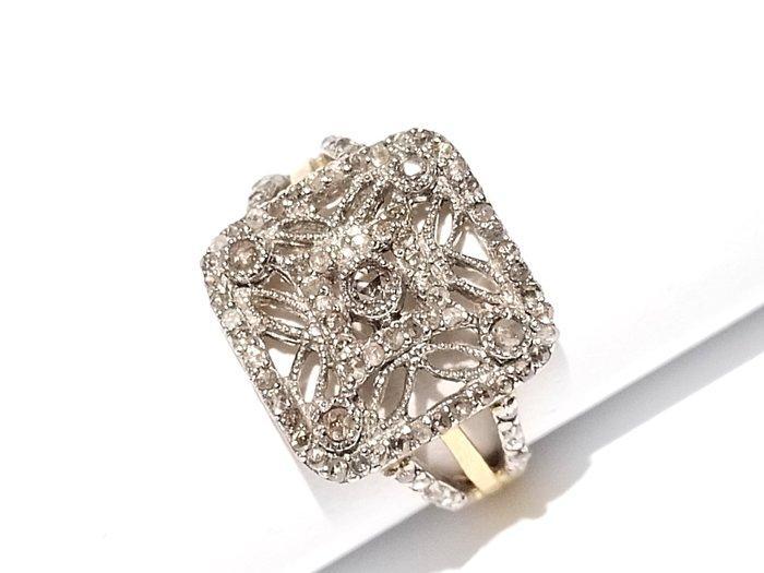 Zonder minimumprijs - Ring Zilver - 0.76ct. tw. Diamant, Sieraden, Tassen en Uiterlijk, Ringen