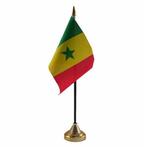 Senegal versiering tafelvlag 10 x 15 cm - Senegal versiering, Ophalen of Verzenden, Nieuw
