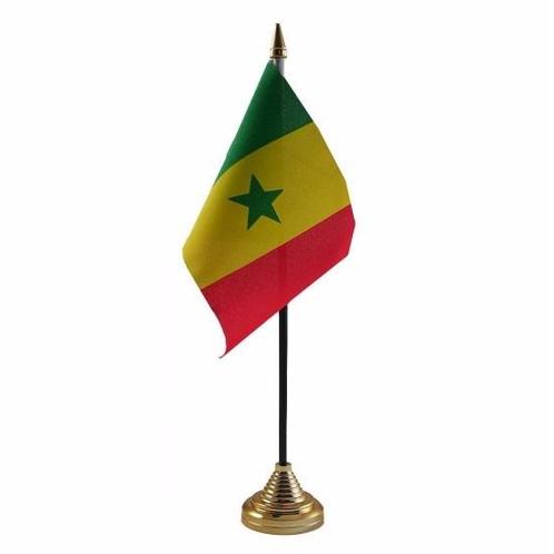Senegal versiering tafelvlag 10 x 15 cm - Senegal versiering, Hobby en Vrije tijd, Feestartikelen, Ophalen of Verzenden