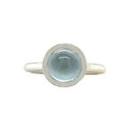 Witgouden solitair ring met Topaas 14 krt, Sieraden, Tassen en Uiterlijk, Ringen, Verzenden, Zo goed als nieuw, Wit, Goud