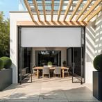 Zonnescherm Taija met handslinger - 150 x 310 cm, lichtgrijs, Verzenden, Nieuw