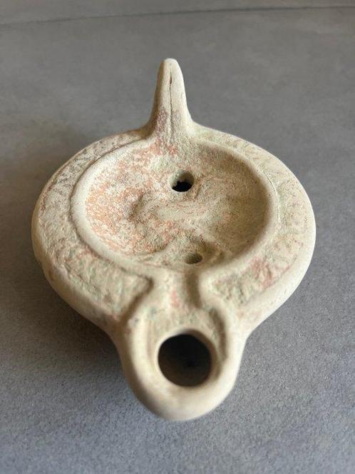 Oud-Romeins Terracotta Olielamp - 11 cm (Zonder, Antiek en Kunst, Antiek | Overige Antiek