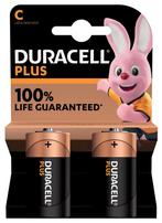 Duracell Duracell - batterij Plus 100% - C - 2 stuks, Ophalen of Verzenden