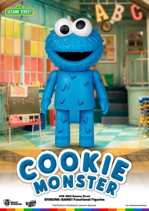 Sesame Street Syaking Bang Series PVC coin bank Cookie Monst, Verzamelen, Film en Tv, Nieuw, Ophalen of Verzenden