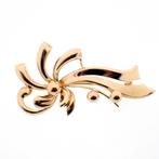 18 krt. Gouden fantasie broche (vintage, natuur, geelgoud), Sieraden, Tassen en Uiterlijk, Broches, Ophalen of Verzenden, Gebruikt