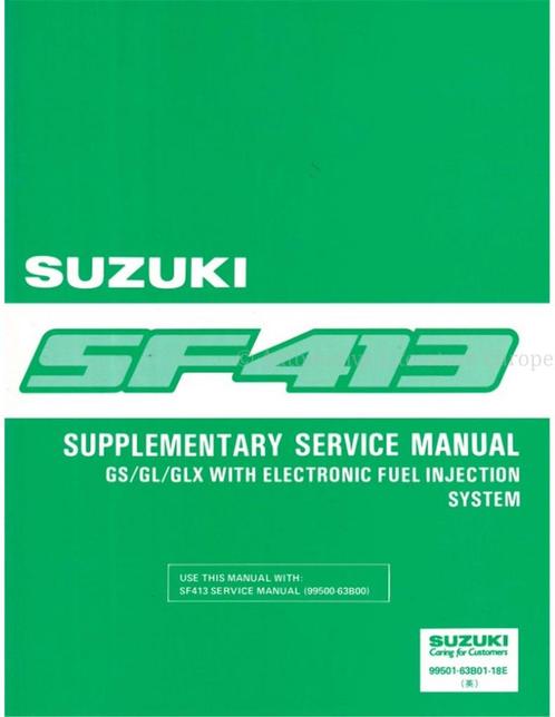 1990 SUZUKI SWIFT GS | GL | GLX (SUPPLEMENT), Auto diversen, Handleidingen en Instructieboekjes