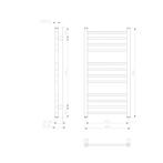 Designradiator Sapho Metro 45x89cm Wit, Ophalen of Verzenden, Nieuw