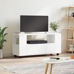 vidaXL Tv-meubel 102x34,5x43 cm bewerkt hout wit, Huis en Inrichting, Kasten | Televisiemeubels, 100 tot 150 cm, Verzenden, Nieuw