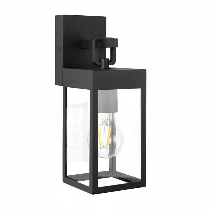 Cartagena Muurlamp Zwart Buitenverlichting Strak modern, Tuin en Terras, Buitenverlichting, Minder dan 50 watt, Nieuw, Aluminium