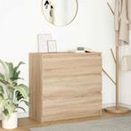 vidaXL Dressoir 80x35x76 cm spaanplaat sonoma eikenkleurig, Huis en Inrichting, Kasten | Dressoirs, Verzenden, Nieuw, 50 tot 100 cm