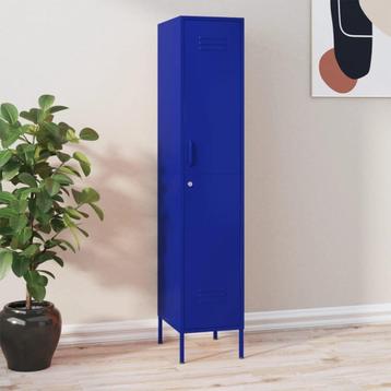 Stevige Lockerkast Staal - Marineblauw | Tweedekansje | O... beschikbaar voor biedingen
