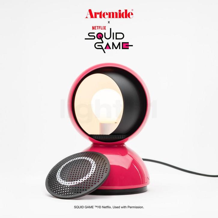 Artemide Eclisse Netflix x Squid Game Edition, roze - voogd, Huis en Inrichting, Lampen | Tafellampen, Nieuw, Verzenden