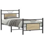 vidaXL Bedframe zonder matras hout sonoma eikenkleurig, Eenpersoons, Bruin, Verzenden, Nieuw