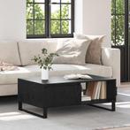 vidaXL Salontafel met lade Zwart eiken 90 x 60 x 35 cm, Huis en Inrichting, Tafels | Salontafels, Verzenden, Nieuw, 50 tot 100 cm