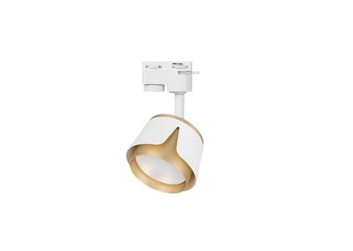 LED 1-fase railspot rond | Tulip | GX53 fitting | Wit / Goud, Huis en Inrichting, Lampen | Spots, Metaal of Aluminium, Ophalen of Verzenden