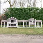 Konijnenhok Sissi met Amalie Combi Giant Wit/Taupe, Dieren en Toebehoren, Verzenden, Nieuw