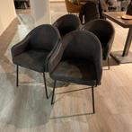 Bello Armstoel Microleder Antraciet - 4 stuks - Pronto Wonen, Nieuw, Ophalen of Verzenden, Eén, Modern