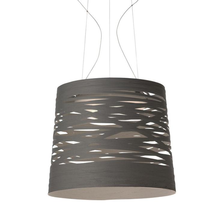 Foscarini Tress grande Sospensione LED, grijs-beige - schake, Huis en Inrichting, Lampen | Hanglampen, Nieuw, Verzenden