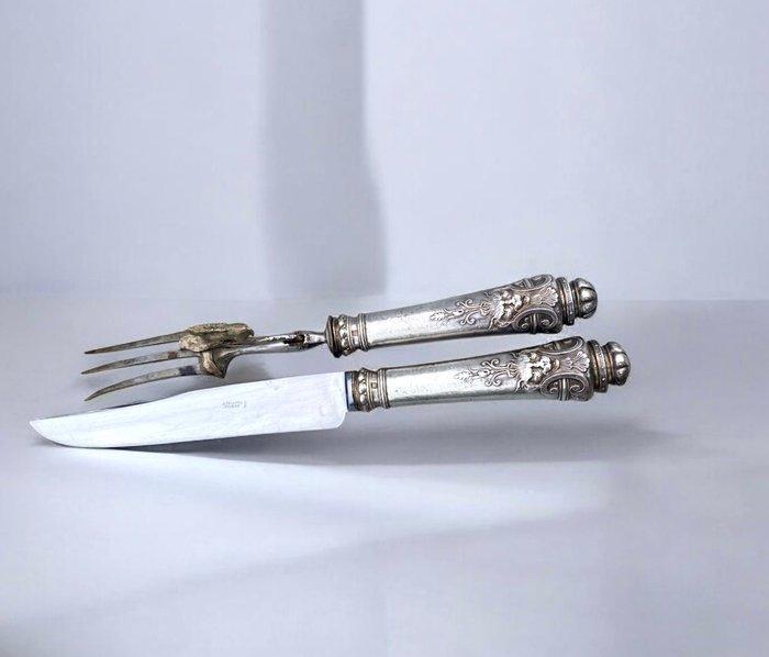 Bestekset (2) - .950 zilver, Antiek en Kunst, Antiek | Goud en Zilver